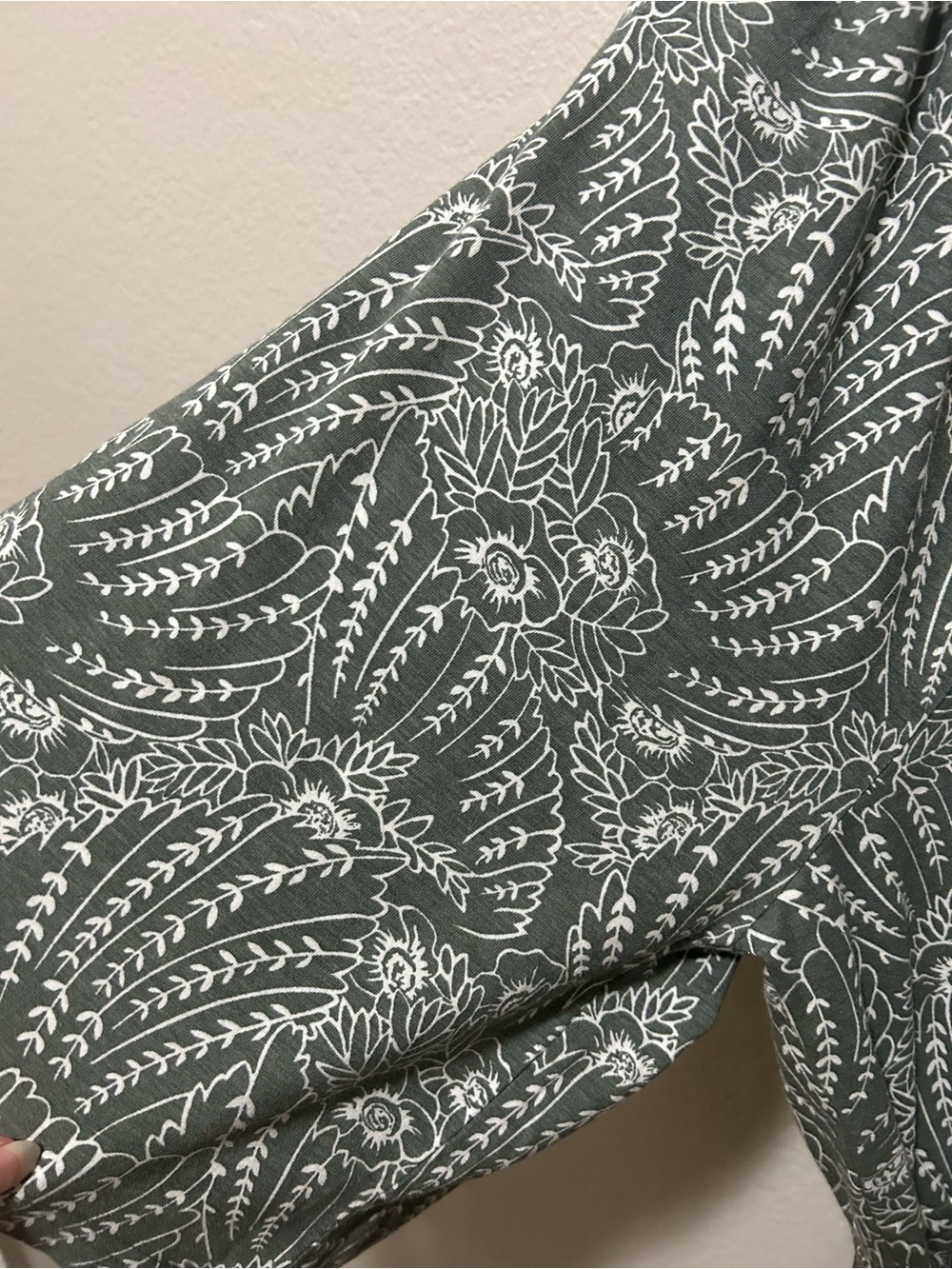 Pact Green Printed Square-Neck Midi Dress - Picture 7 of 11